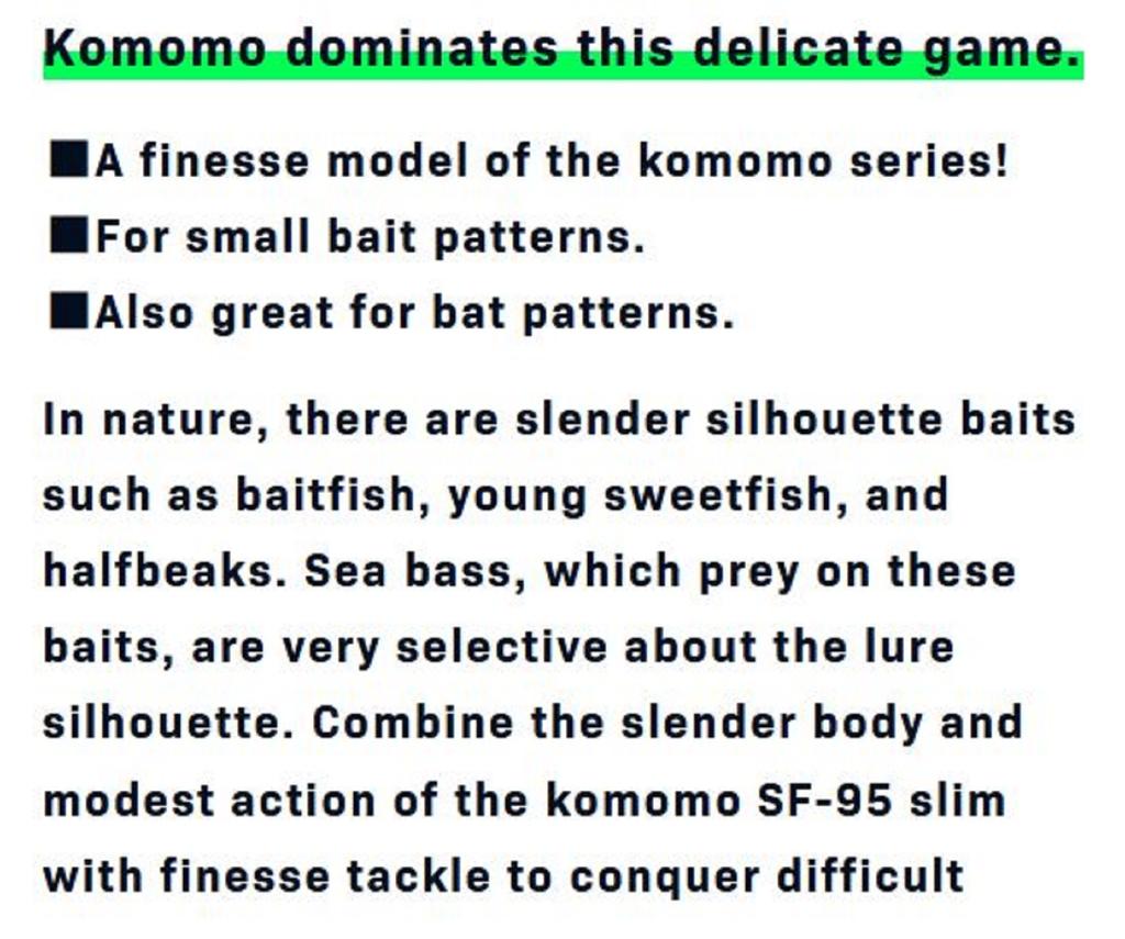 Ima Komomo SF 95 Тонкая плавающая приманка 202 (3833)