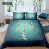 Пододеяльник Dream Catcher Dream Catcher Galaxy Комплект постельного белья Boho Перьевое одеяло Покрывало в индийском племенном стиле Мягкий полиэстеровый пододеяльник