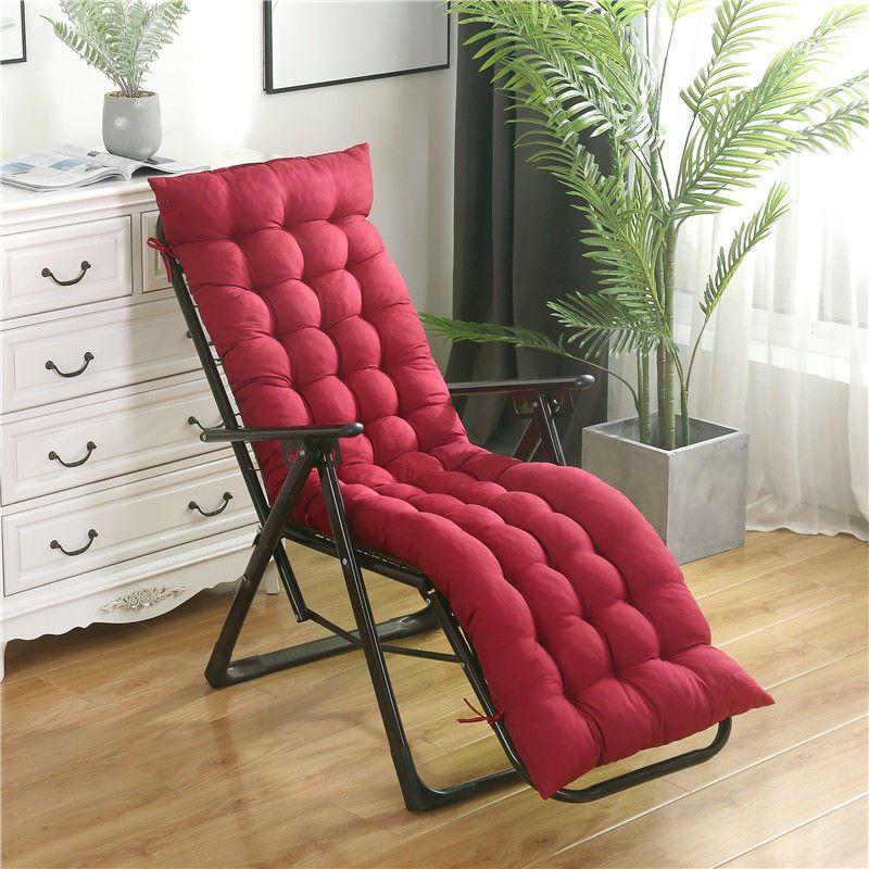 New Long Cushion Recliner Rocking Chair Cushion Thick Seat Cushion Rattan Chair Sofa Cushion Garden Chair Cushion Tatami Mat
