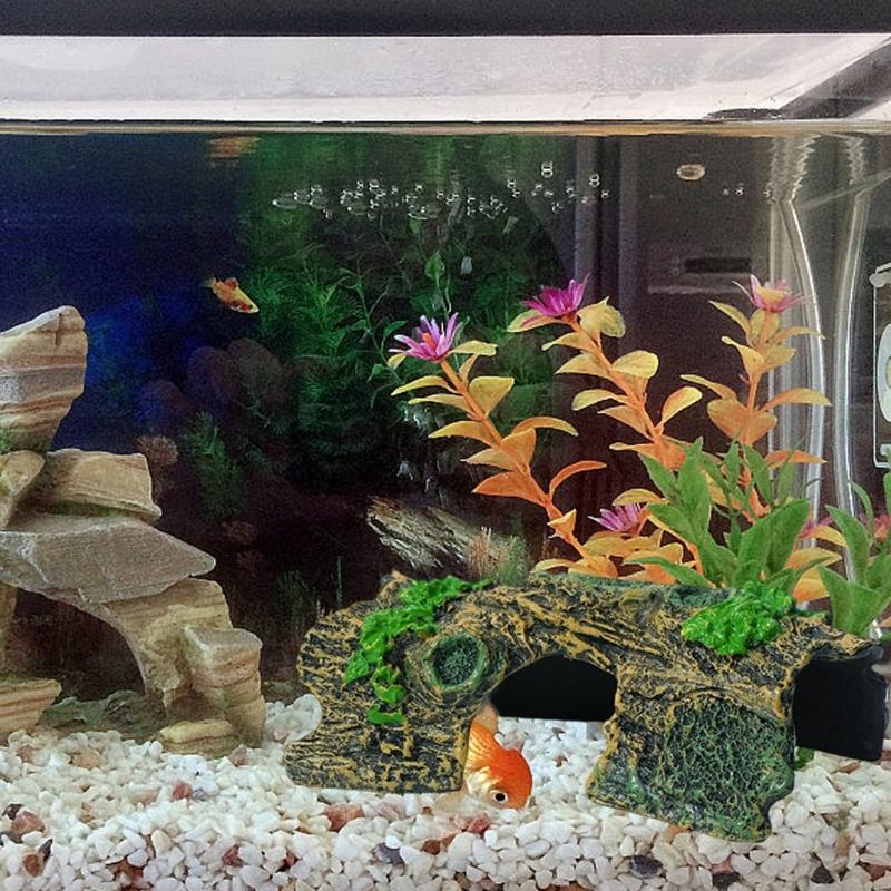 Аквариумный Ландшафтный Кора и Камень Модель Декорации для Аквариумов Художественные Поделки Террариум Среда Обитания Украшения