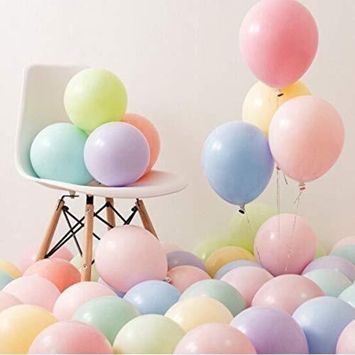Soft Color Balloons for Birthday Wedding Party 10 Inch - Mixed Color 50 Pieces