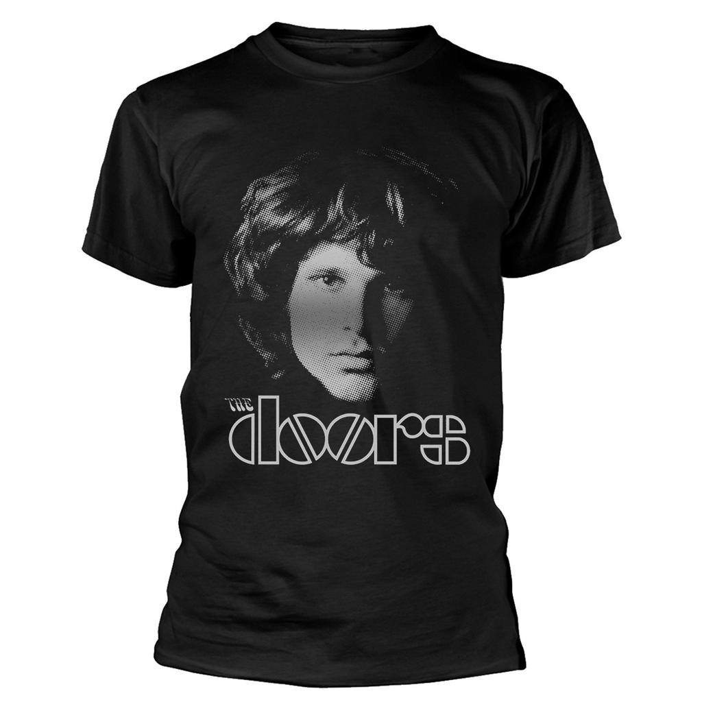 The Doors Unisex Adult Jim Halftone Cotton T-Shirt