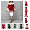 Santa Mrs Claus Christmas Dress Women Cosplay Party Costume Long Sleeve Outfits