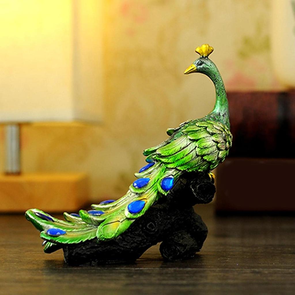 Животное Красивая статуя павлина Домашний декор Фигурка