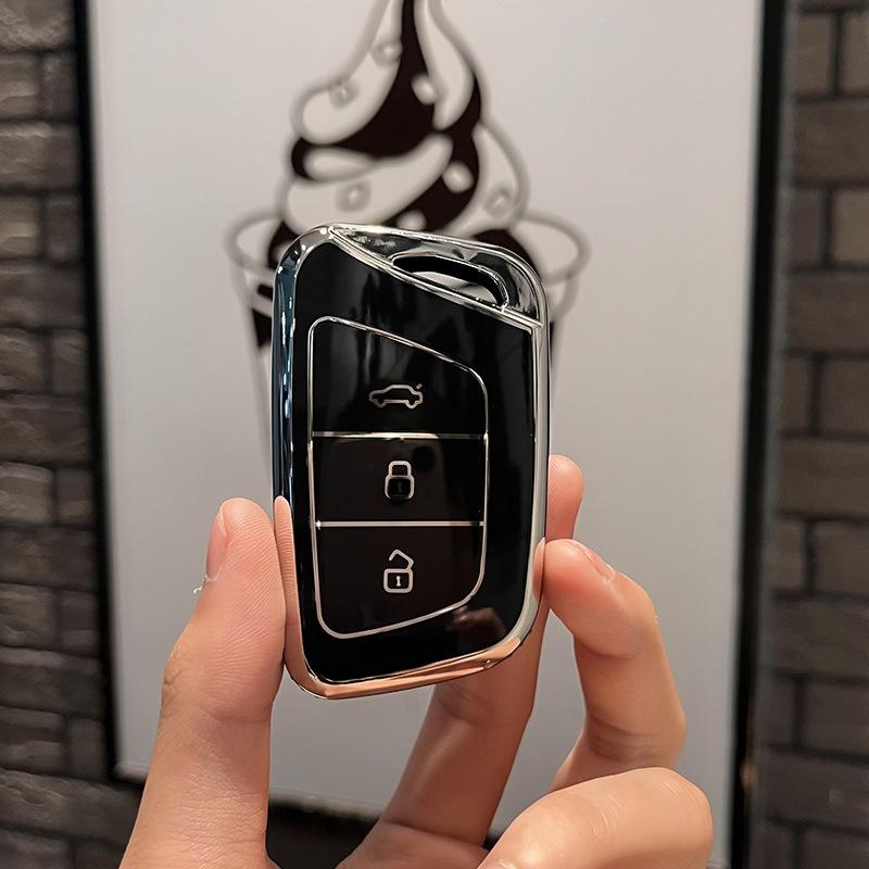 Чехол для ключей из ТПУ, брелок для JAC JIAYUE A5 X4 X7 iC5 IEV S4 7S T8 Refine S4 S7 M6, 3-кнопочная сумка для ключей, защитная сумка, аксессуары