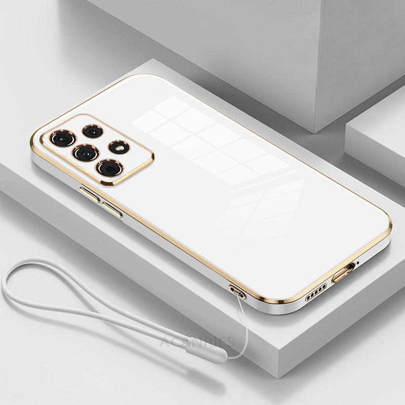 A 52 32 33 53 23 13 Роскошный чехол-ремешок с покрытием из силикона для Samsung Galaxy A52 A53 A23 A13 A33 A32 A72 A73 M32 4g 5g Мягкий чехол