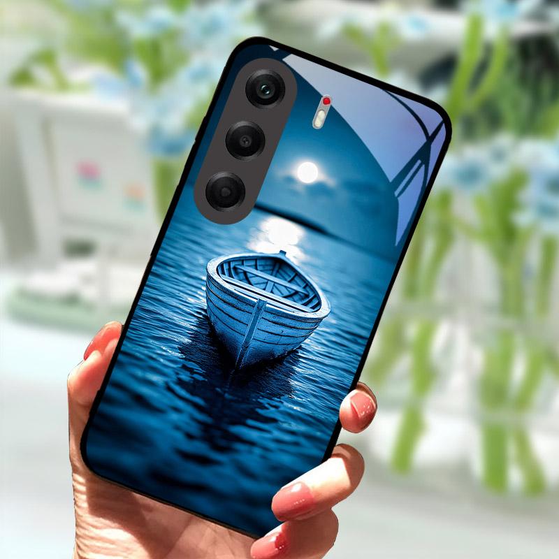 Чехол для телефона Tecno Camon40 40Pro 4G, модный, из закаленного стекла, противоударный, для Tecno Camon 40 Pro, чехол CM6 Funda