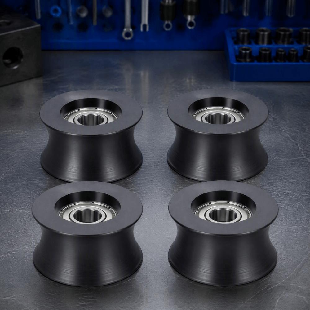 4pcs 42mm Diameter Guide Roller 24mm Thickness Replacement Roller For Elliptical Trainer