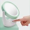 Cute LED Mirror Bathroom Makeup Mirror with LED Light 360 Degree Swivel Home Double-Sided Magnifying Touch Screen Vanity Mirror