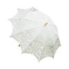 Кружевной зонтик в стиле ретро, ручная работа, кружевной зонт для невесты, реквизит для фотосъемки, декоративный зонтик с длинной ручкой для чаепития, косплея, свадьбы