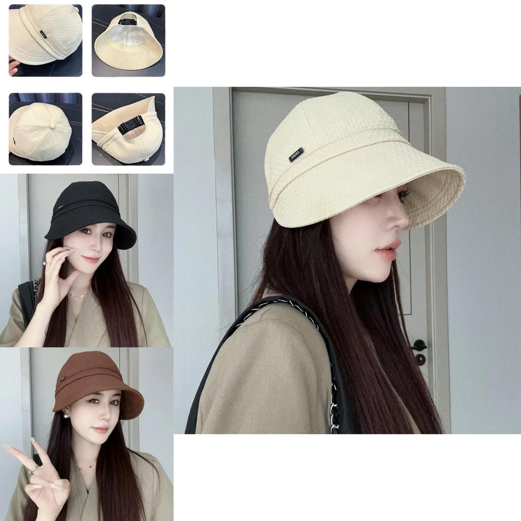 Polyester Women Uv Protection Sun Hat With Wide Brim For Spring Summer Outdoors