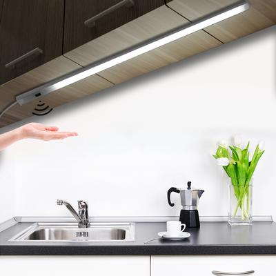 USB 5V LED подсветка для кухни с датчиком движения для сканирования рук, алюминиевая лампа для ванной комнаты, спальни, чтения книг