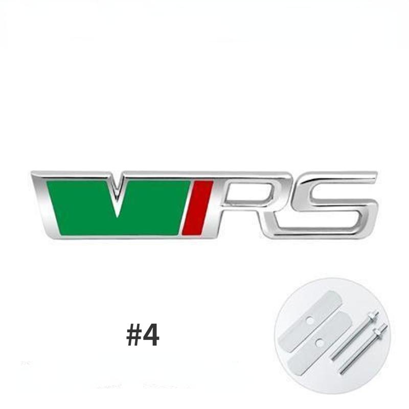 Модификация автомобиля VRS Металлическая наклейка для автомобиля Автомобиль в сети Стандартный трехмерный хвост кузова Стандартные декоративные аксессуары Декоративные наклейки