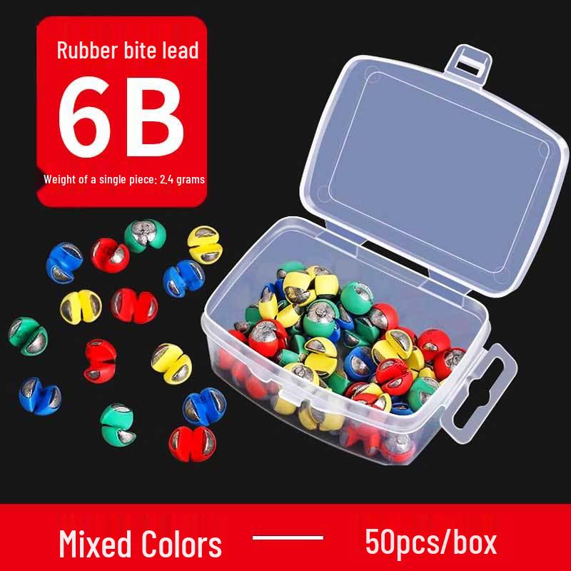 Yizhan Lion Line Устойчивый к укусам резиновый зажим и набор грузил для ловли с плота - Водонепроницаемый инструмент для поиска дна.