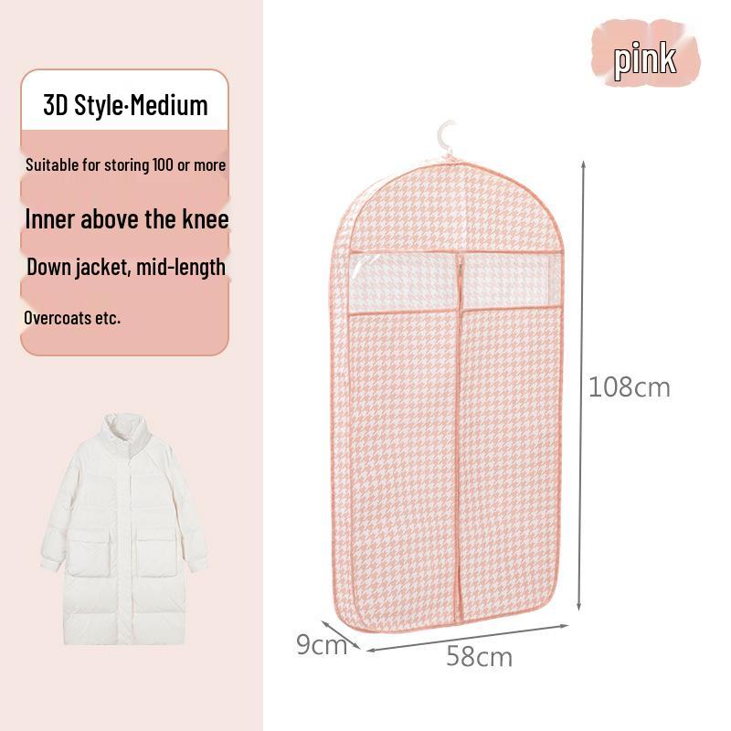 Подвесной прозрачный чехол для одежды от пыли для пиджаков и костюмов