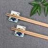 Stylish Kutani Ware Pair Chopstick Rest Fujin Ceramic Cutlery Made In Japan Set, Design, Rest,
