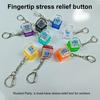 1/10Pcs Keyboard Clicker Stress Relief Toy Anxiety Relief Focus Keychain Pendant Small Portable Lightweight Fidget Toy