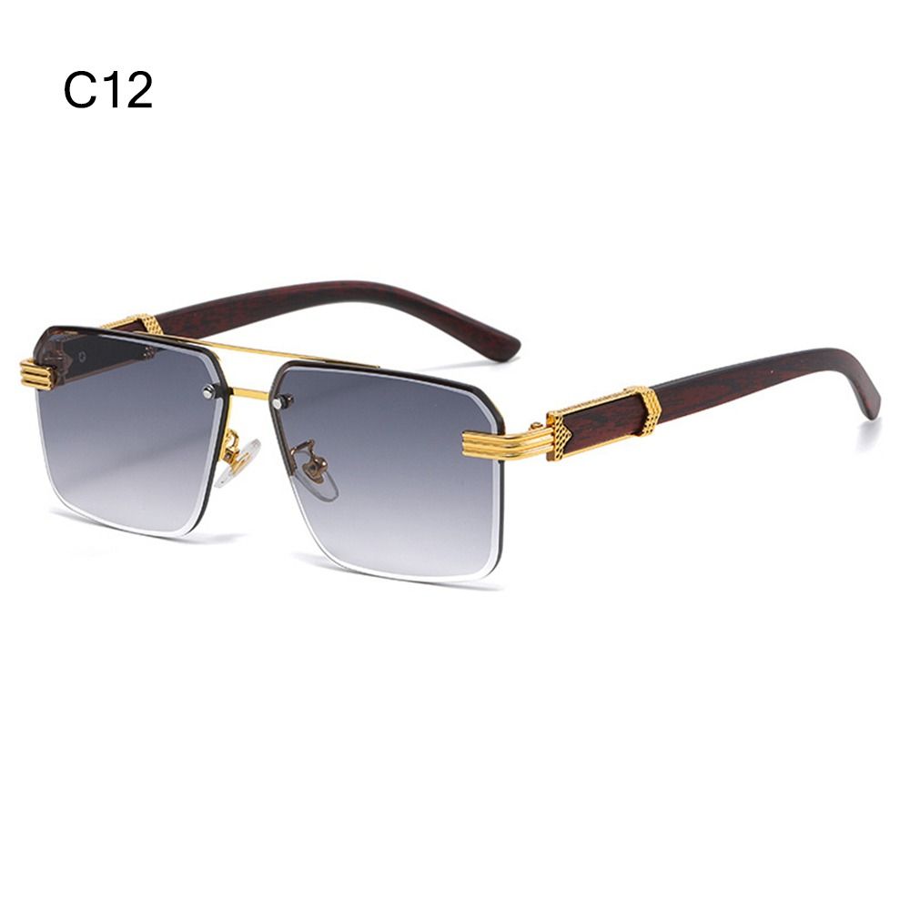 Fashion Square Rimless Sunglasses Men Women Luxury Frameless Sun Glasses Gradient Shades UV400 Cutting Lenses Eyeglasses