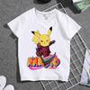 Pikachu Naruto Tshirt for Boys Shortsleeved Versatile Fashionable Stylish Summer Clothing Brotherly Outfit Trendy