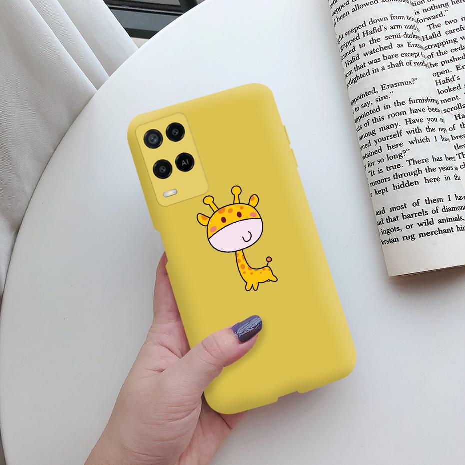 For Oppo A54 Case CPH2239 Soft Silicone Shockproof Cute Painted Cover For Oppo A54 OppoA54 A 54 6.1" Phone Cases Fundas Bumper