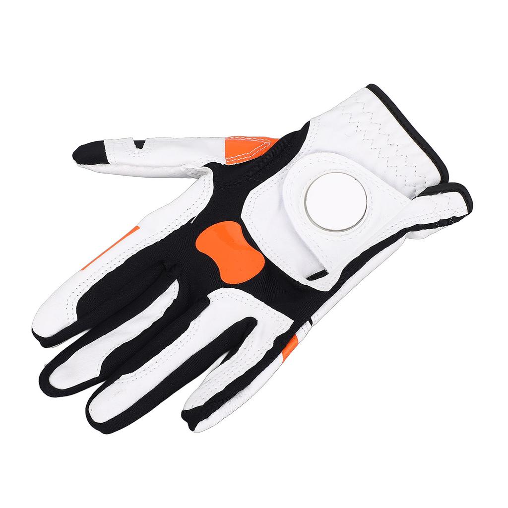 Left Hand Golfing Glove Non Slip Silicone Grip Swing Locating Glove for Daily Training Size 25 (for Men)