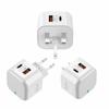 Двухпортовое зарядное устройство PD 20 Вт: USB-C и USB, стандарт ЕС/США