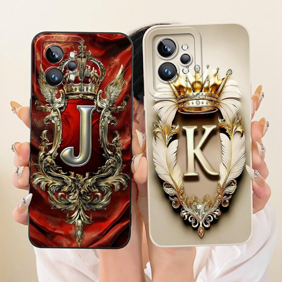 Чехол для Realme GT2 Pro RMX3301 Крутая Корона Буквы Чехол Мягкий ТПУ Чехол для Телефона Для Realme GT Neo 2 RealmeGT2 Pro GT2 Fundas Бампер