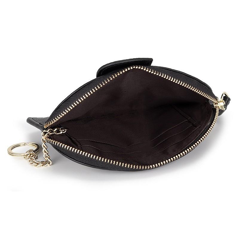 First-layer Cowhide Women's Change Purse Japanese Elephant Creative Tassel Zipper Bag Genuine Leather Key Coin