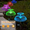 2/1Pcs Solar Double-Layer Jellyfish Light LED Garden Light Outdoor Waterproof Lawn Light for Backyard/Pathway/Holiday Decor