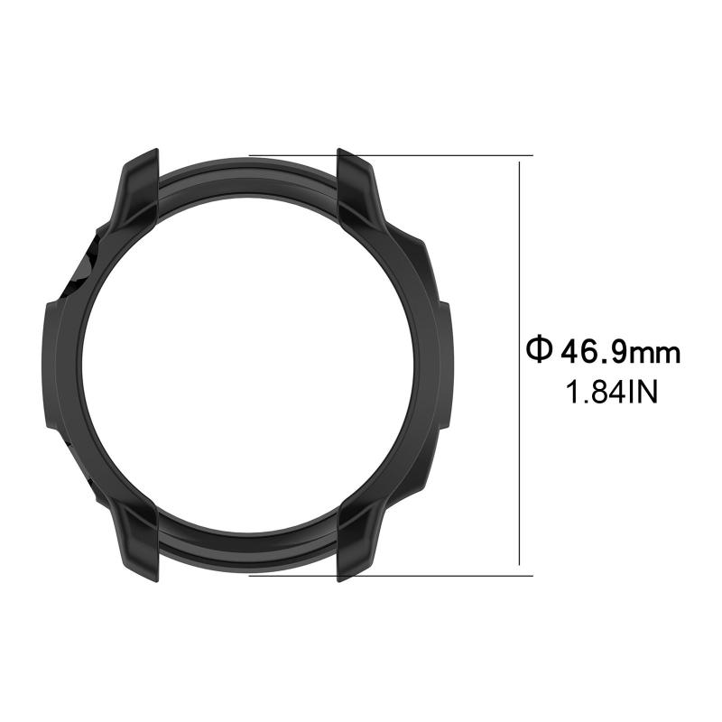 Screen Protector for Case Anti-scratch Frame Soft TPU Protective Cover Bumper for Shell for Coros Pace 2 for Smart Watch