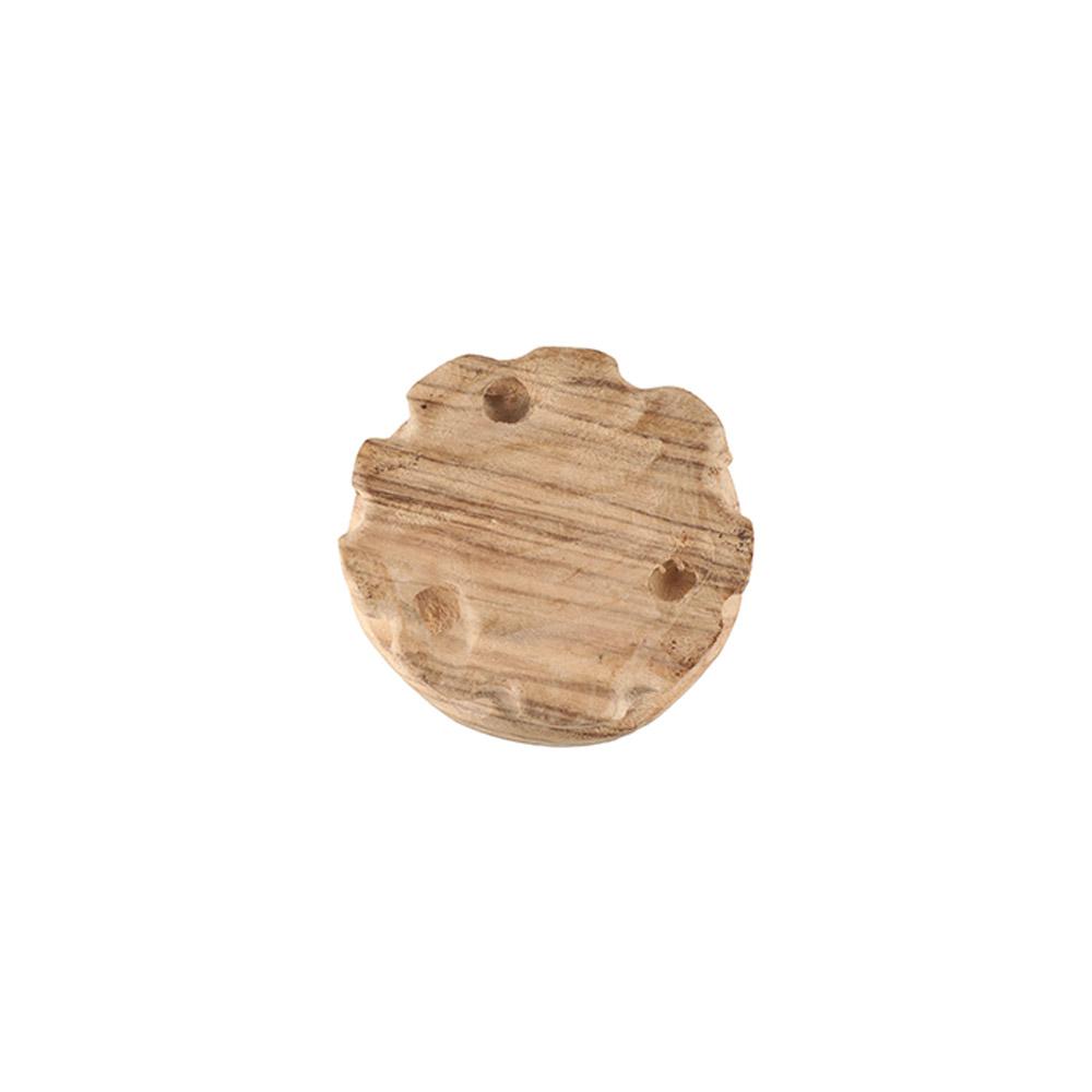 Round Wooden Base Vintage Figurines Stand Tea Sets Crafts Display Stands Stores