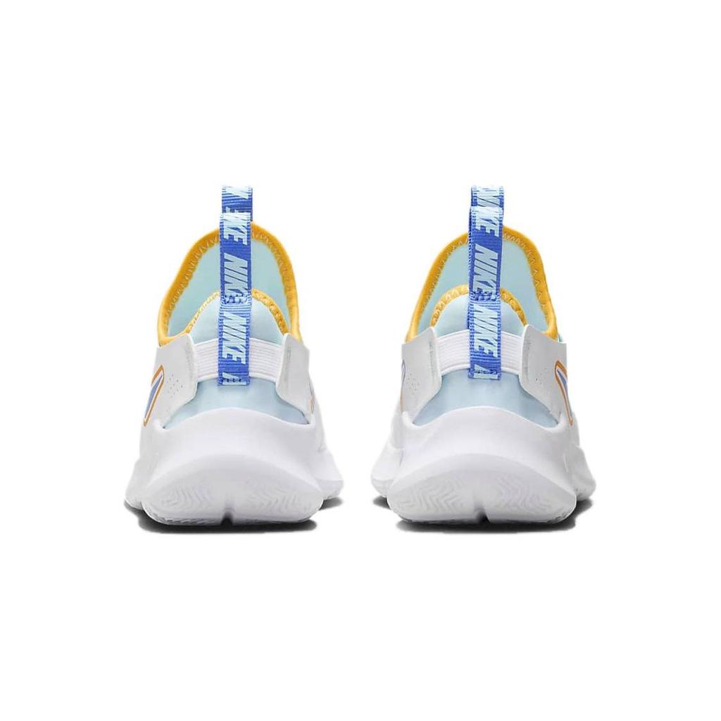 Nike Flex Runner 3 PS White Sundial Yellow University Blue Kids Sneakers HJ3496-141