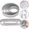 Steel Perforated Muffin RingsCake Mold Heat-Resistant Perforated Cake Mousse Mold Cookies Cutter Pastry Quiche Mold