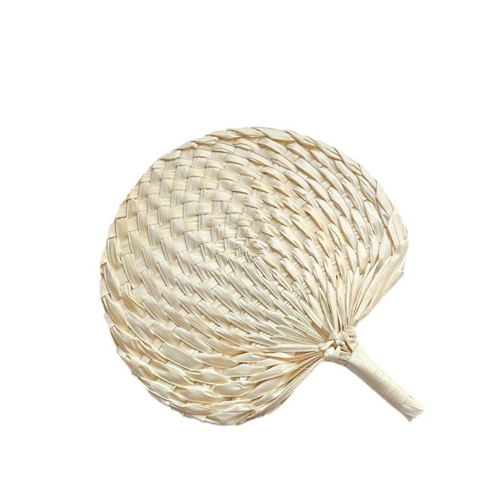Ручной Веер Натуральный Плетеный Рогоз Ручной Веер Летний Большой Охлаждающий Ручной Веер Плетеные Веера Домашние Украшения
