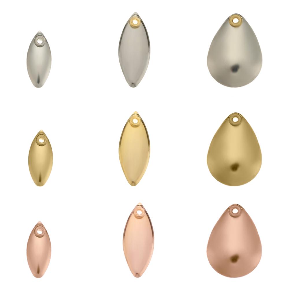 Бас Гладкий Никелевый Блесна VIB Приманка Рыболовный Аттрактор Спиннер Лепестки Металл ИвовыйМеталл