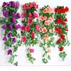 2.45M Artificial Fake Silk Rose Flower Ivy Vine Garland Wedding Party Home Decor