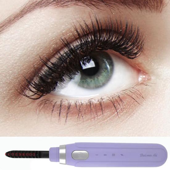 Портативные электрические щипцы для завивки ресниц с 3 настройками температуры Перезаряжаемые щипцы для завивки ресниц с подогревом, срок службы 24 часа, естественный инструмент для подтяжки ресниц