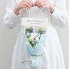 Beautiful Graduation Flower Bouquet with Gift Bag Woven Wool Bouquet Crochet Flowers Bouquet