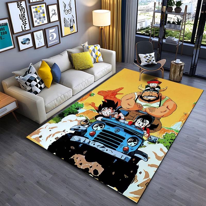 Anime Adventure Characters Carpet suitable as a non-slip mat for the living room or bedroom sofa