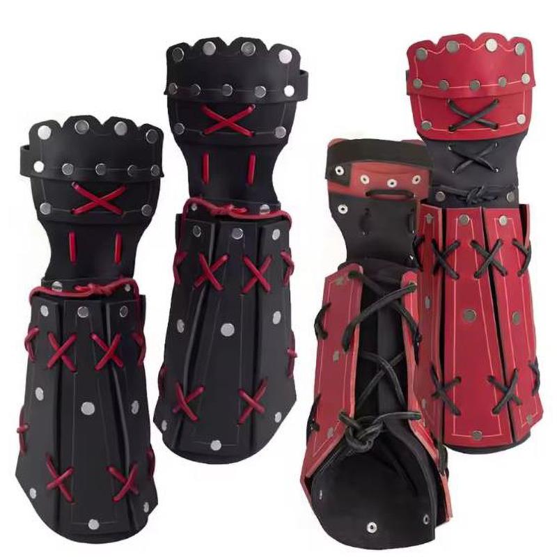 Ninja Samurai Armor Bracer Long Glove Viking Knight Cosplay Costume Steampunk Fantasy Gauntlet Wristband