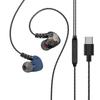 Wired Headphones In-ear Music Wired HIFI Monitoring Headphones Hanging Ear Mobile Gaming Sports Headphones