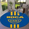 Club Atlético Boca Juniors Round Area Rug,Carpet Rug for Living Room Bedroom Sofa Playroom Decor,Non-slip Floor Mat