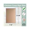 Vintage Metal Sign Chicken Coop Farmhouse Wall Decor Tin Poster for Garden Home