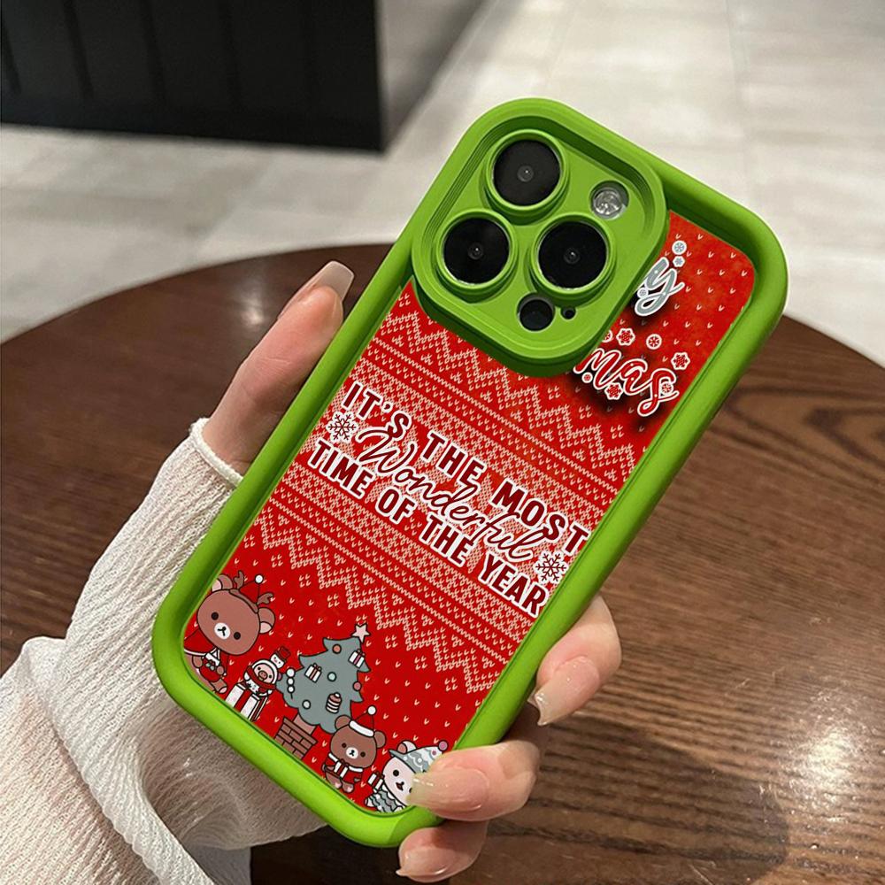 Чехлы для телефонов Ae117 Merry Christmas Happy New Year для iPhone 16 14 13 11 Pro Max 15 7 8 Plus 12 mini XR XS Max Angel Eye Ladder Protective Cover