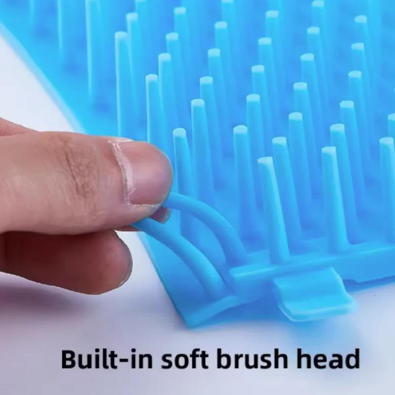 Portable Pet Paw Cleaner Soft Silicone Foot Washer with Cleaning Brush Dog Towel Bucket - Efficient Pet Cleaning Supplies