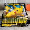 1PC Pokémon Pikachu Cards Print Blankets Adult Children Warm Blankets Home Travel Soft and Comfortable Blankets Luxury Gifts