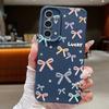 Color Bowknot Leather Texture Plain Color Shell for Samsung S25 Ultra S24 Fe S23 S22 A56 A16 A15 A55 A54 Soft Tpu Shockproof Lens Protection Case