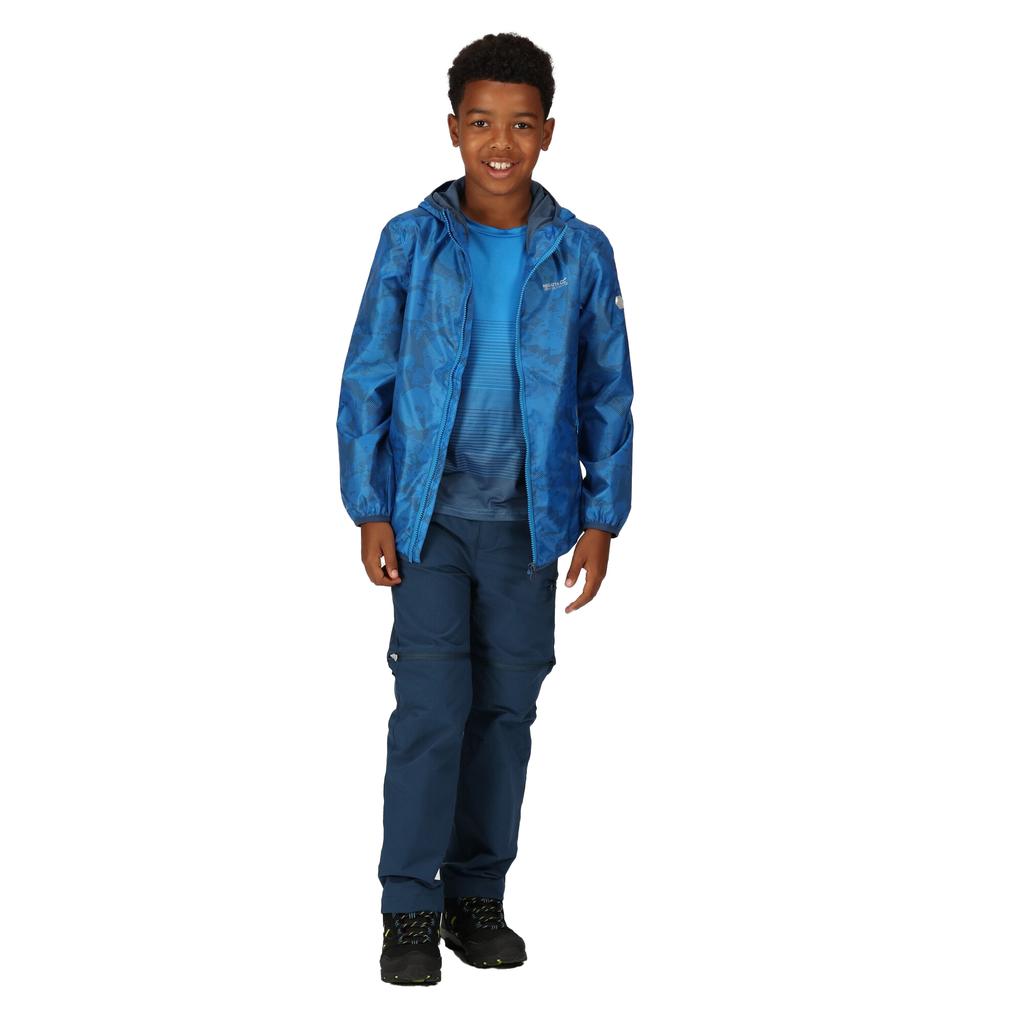 Regatta Childrens/Kids Lever Printed Packaway Waterproof Jacket