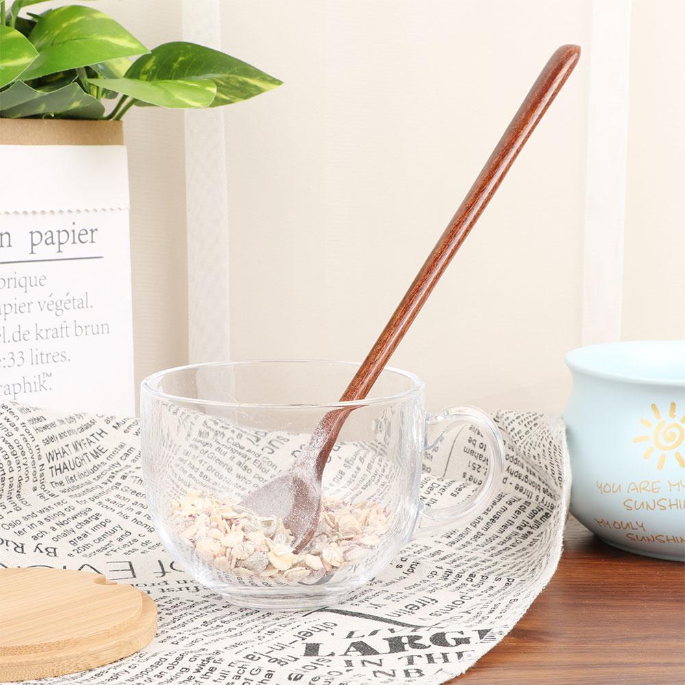 Посуда в корейском стиле, круглая, из натурального дерева, деревянная кухонная утварь, принадлежности для приготовления пищи, ложки, ложка для супа