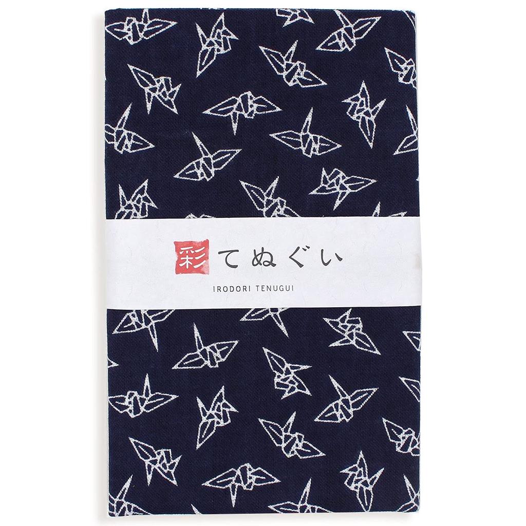 KOMESICHI Irodori Small Pattern Tenugui Navy Blue Set Set of 33 X 88cm (Tenugui) A, Anti-Fray Finish, 3, Approx.